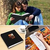 Niselity 7x5 Photo Album Linen Cover 240 Pockets Writing Space view 8