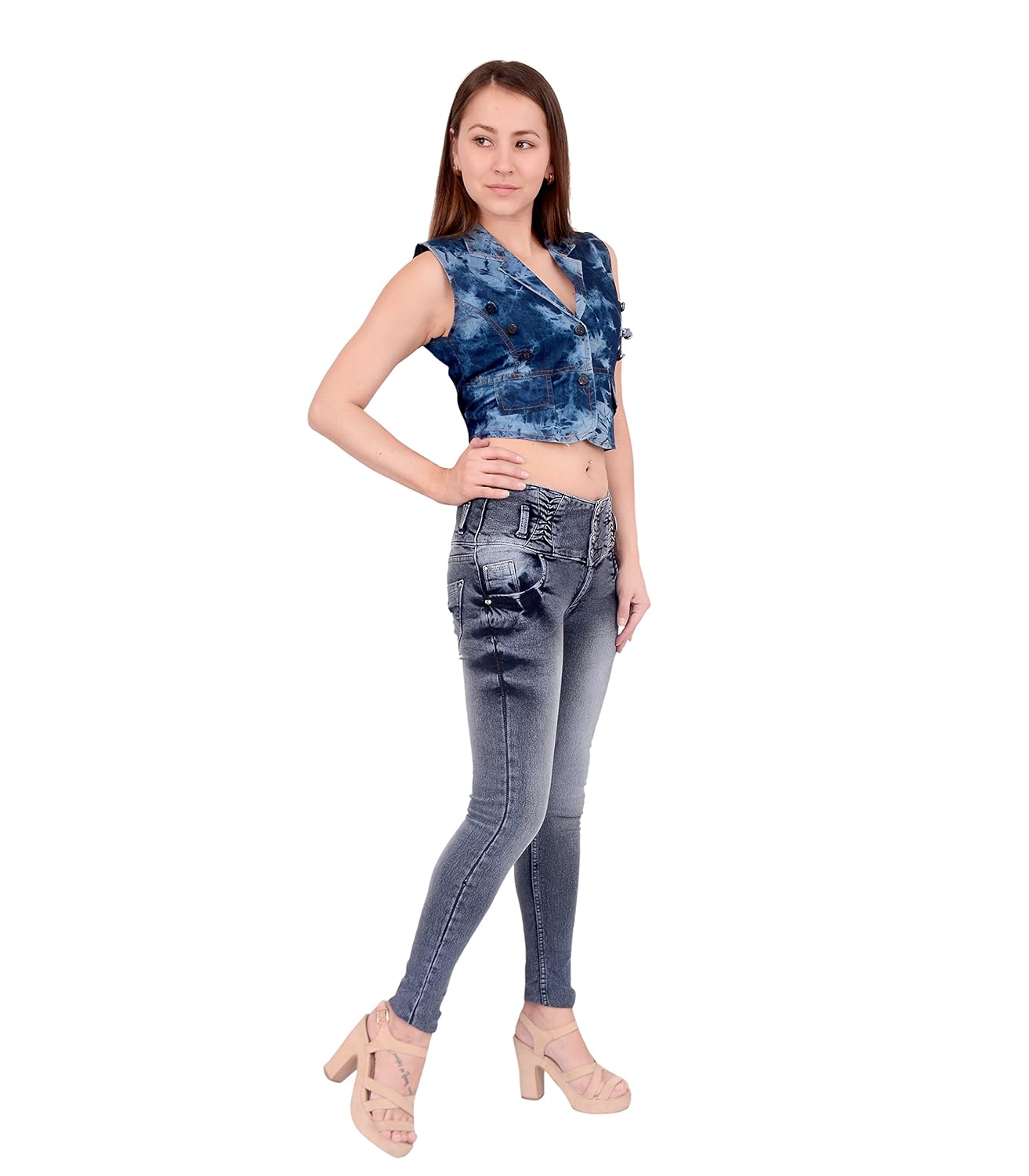 fourgee women's slim fit jeans (blast)