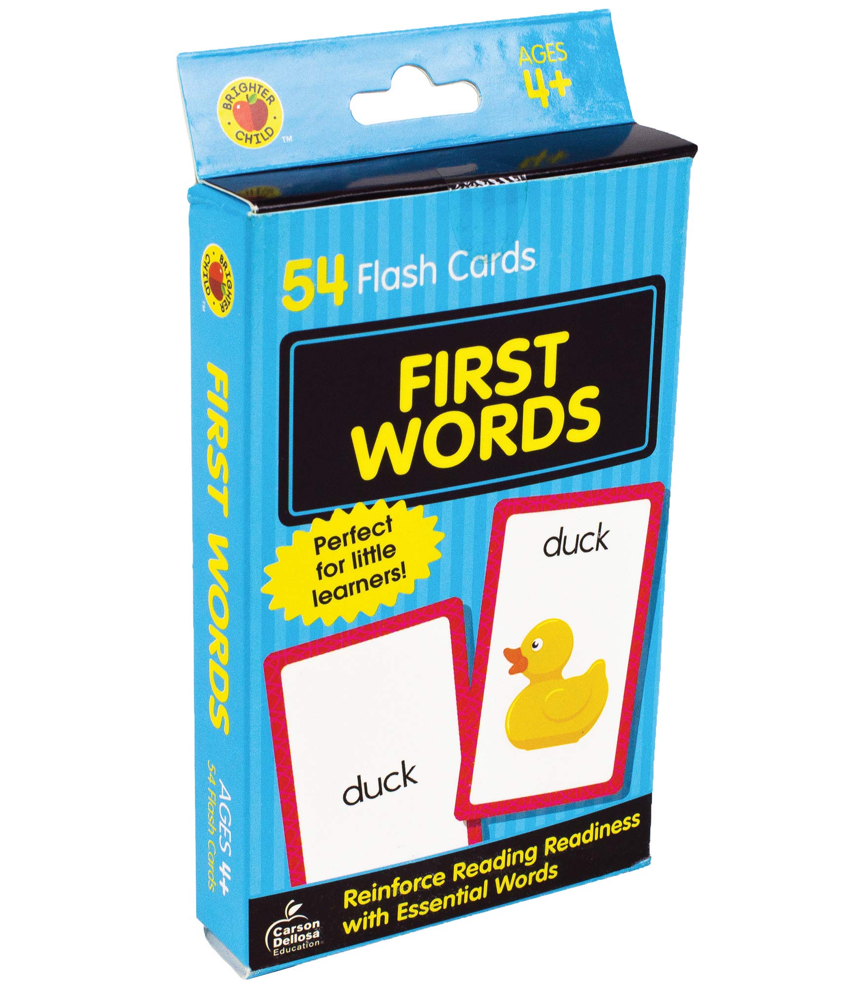 Carson Dellosa 54 Phonics Flash Cards, Sight Words Flashcards for Kids Ages 4 and Up, High Frequency Vocabulary Preschool and Kindergarten Learning Activities, Toddler Stocking Stuffers