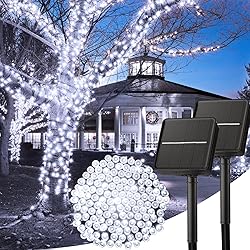 Solar String Lights Outdoor, 2 Pack Total 80 FT 200