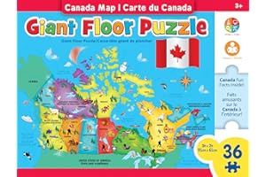 Masterpieces Puzzle Company Educational - Canada Map 36 Piece Floor Jigsaw Puzzle