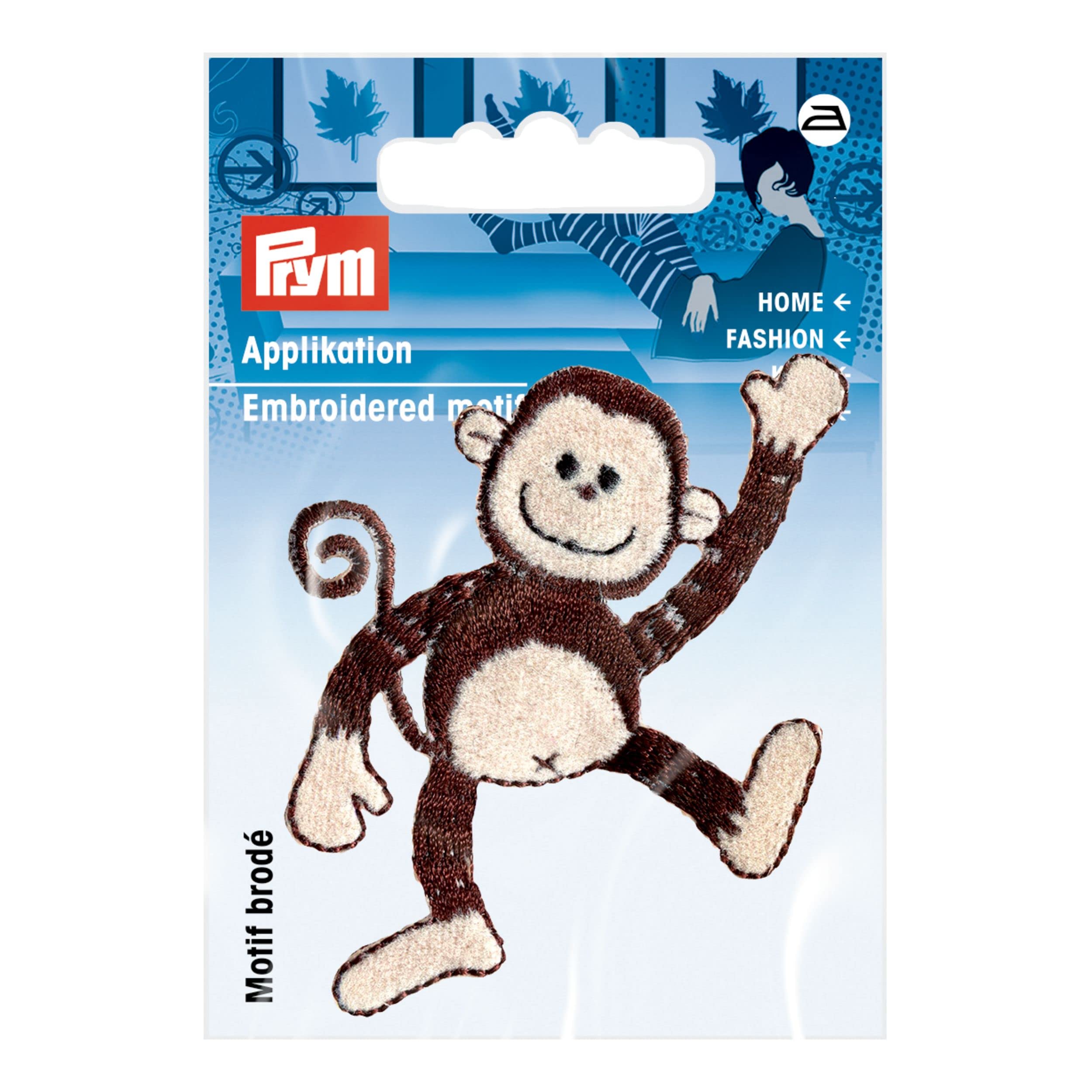 Prym Black 926748 Decorative Recycled Pattern, Skull, White