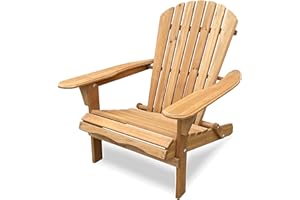 BTEXPERT Outdoor Wooden Folding Adirondack Chair Assembled Backrest, for Patio Lounge Lawn Garden Backyard Deck Fire Pit Pool Beach 350lb Weight Capacity