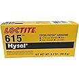 Loctite 398458 Blue Hysol 615 Two-Part Epoxy Adhesive, Base and Accelerator, 3.2 oz Kit