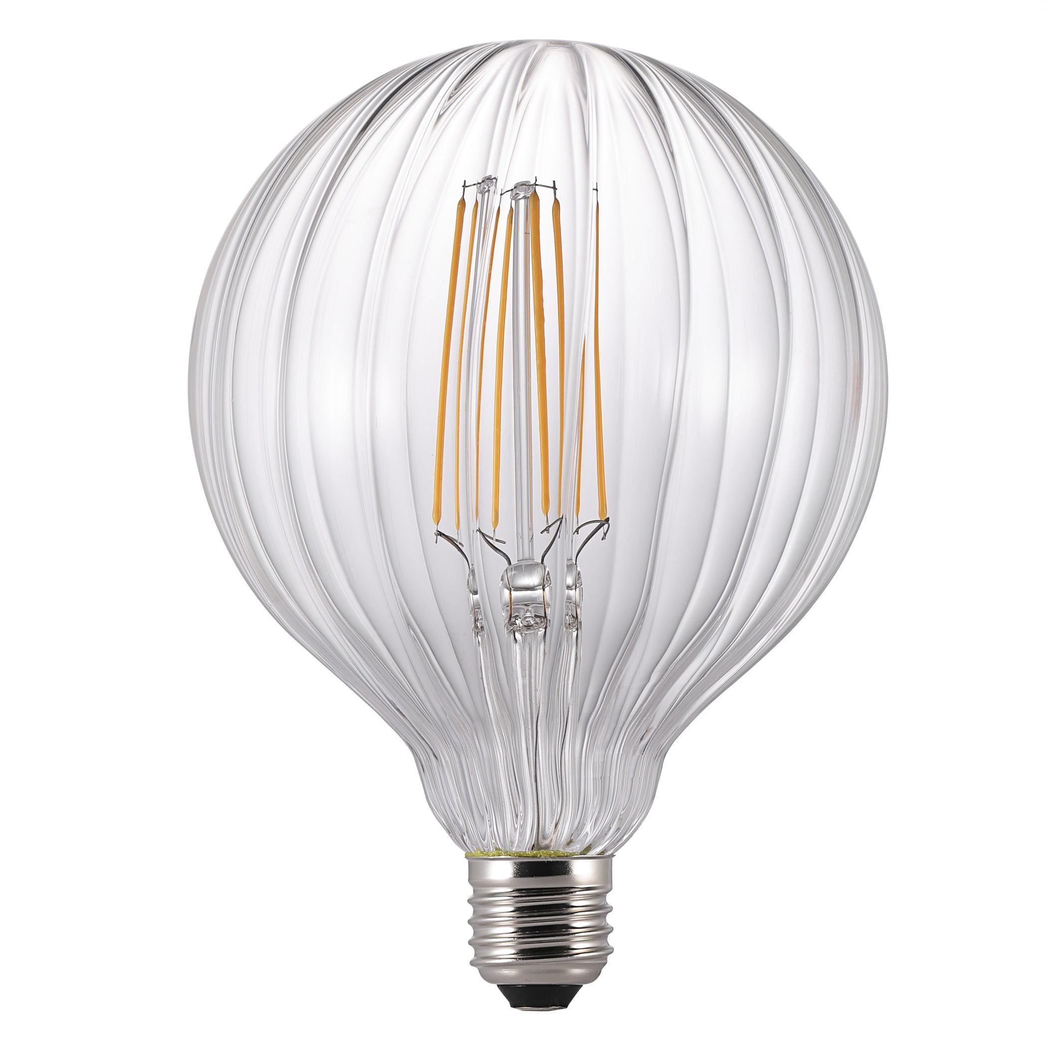 NORDLUX Avra Stribes Filament Bulb, Glass, Clear, E27, 2.0 Watts