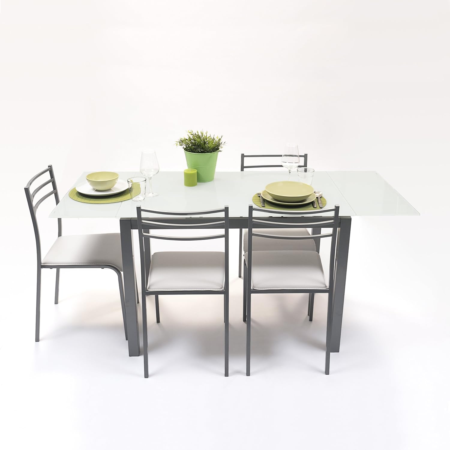 Nakura Conjunto De Mesa De Cocina Extensible 110 140 170x70 Cm 4 Sillas Paris Muebles Hogar Y Cocina Vedatbaltaci Com Tr