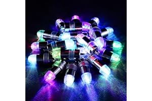 LIHAO 30 PCS LED Balloons Lights Paper Lanterns Lights for Wedding Decoration Party Light Bulb - Multicolor