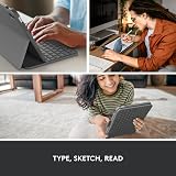 Logitech Slim Folio Keyboard Case for iPad 10th Gen A16 UK Graphite view 7