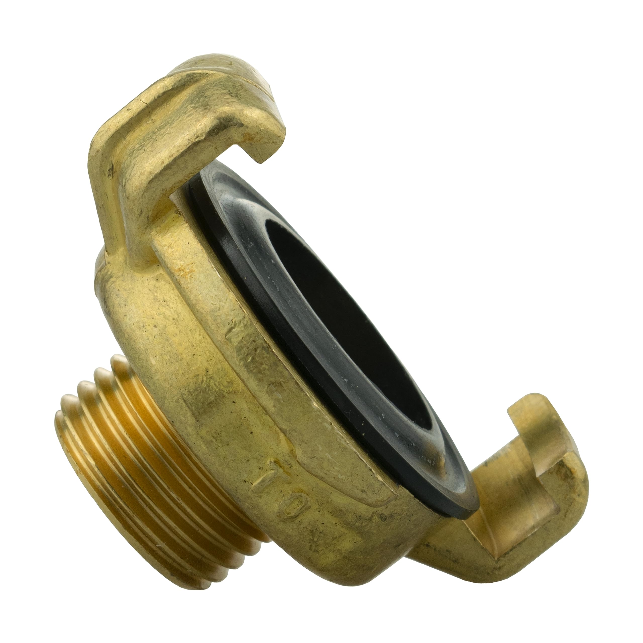 Professional Claw Type Brass Claw Hose connectors/Fittings,Male/Female bsp Thread as Used by Professional Gardeners,Landscapers and Nursery Workers(1/2" bsp Male)