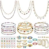 NEWITIN 93 Pieces Gold Jewelry Set for Women Fashion Costume Jewelry Gold Plated Ear Cuffs Necklaces Bracelets Rings Earrings Set for Women