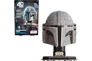 4D Build, Star Wars Mandalorian Helmet 3D Model Kit, Star Wars Collectibles & Desk Decor, Adult Puzzle, Building Toys, 3D Puzzles for Adults & Teens, 88 Pieces, Gift Ideas for Ages 12 & Up