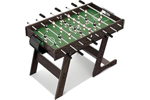 SereneLife 48” Competition Sized Foosball Table – Full-Size Indoor Soccer Game, Includes 2 Balls- for Adults, Kids, Game Room