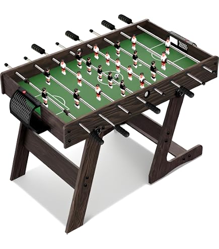 GOPLUS Babyfoot – 22 Joueurs, 122x61x79 Cm, 2 Balles, Compteurs, Poignées Ergonomiques – Pour Enfants Et Adultes