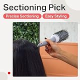 Olivia Garden Expert Blowout Shine Ceramic Round Brush 45 White Grey view 6