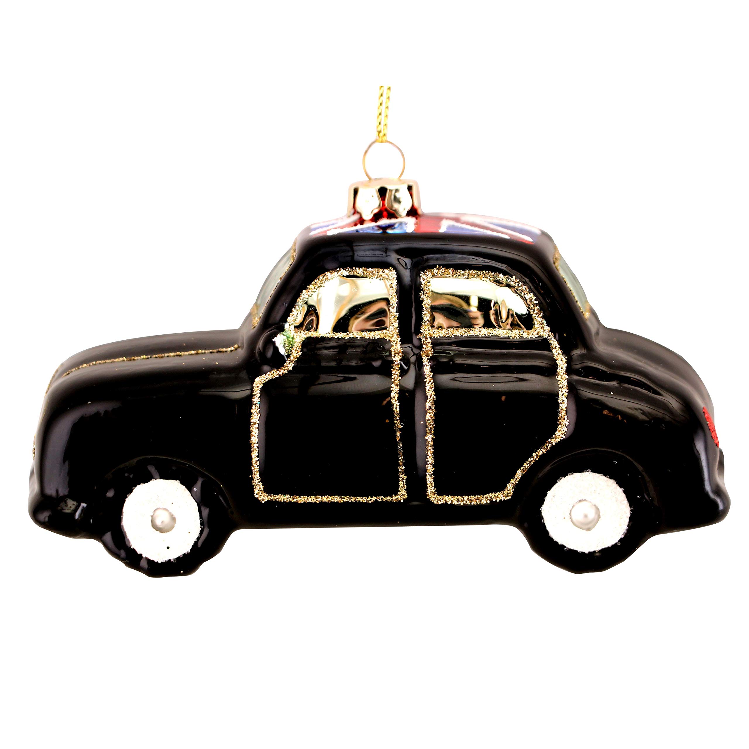 Gisela Graham Glass London Taxi Christmas Decoration