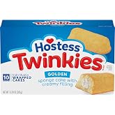 Hostess Twinkies Snack Cakes, Golden Sponge Cake with Cr&egrave;me Filling, 13.58 Oz. Box (10 Ct.)