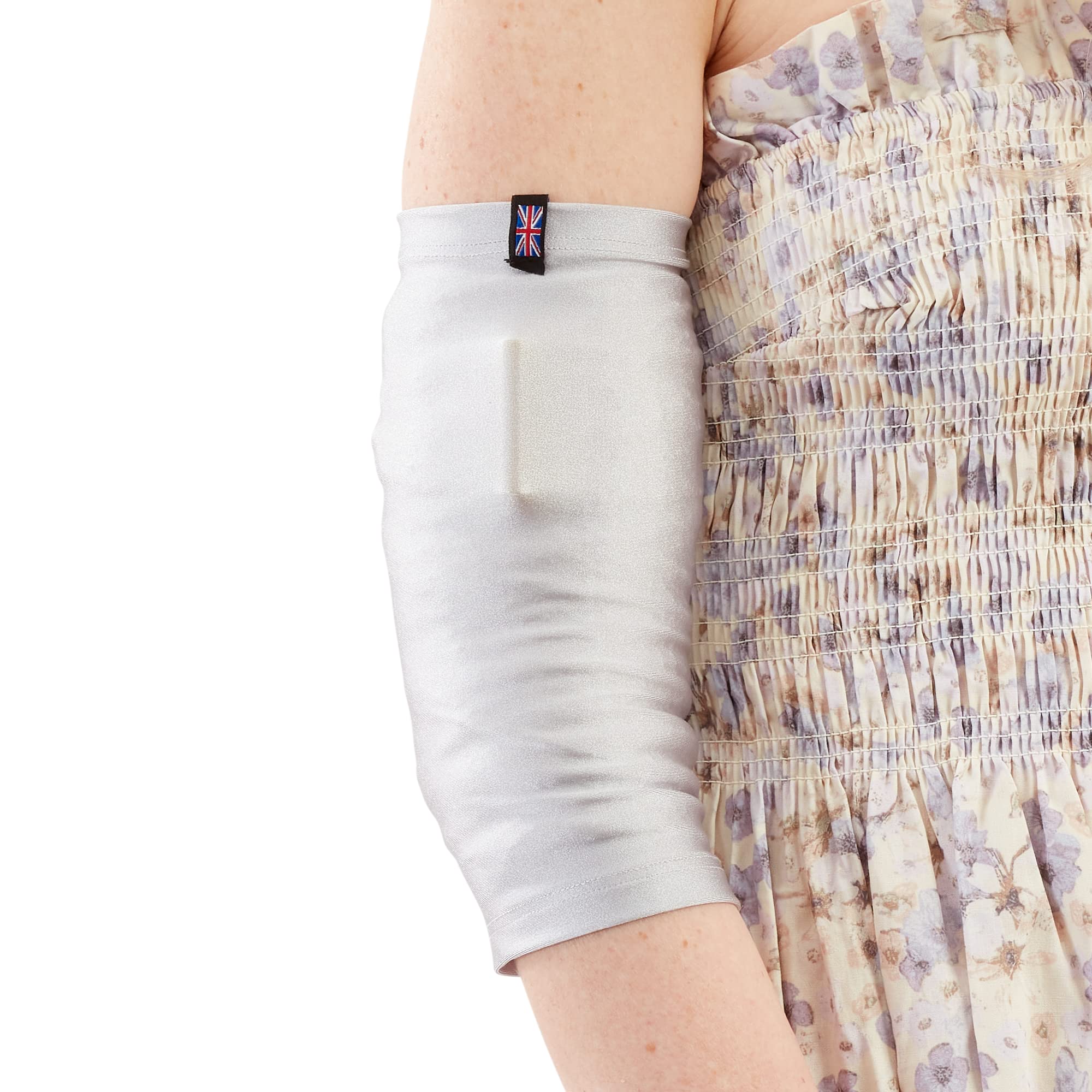 LimbO PICC Line Sleeve - Cover PICC line & Midline | Soft, breathable, stretchy lycra | Unisex (Extra Small, Grey)