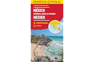 MARCO POLO Kontinentalkarte Mexiko, Guatemala, Belize, El Salvador 1: 2 500 000