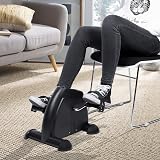 Uten Mini Exercise Bike Pedal Exerciser Indoor Gym Office Fit Black view 5