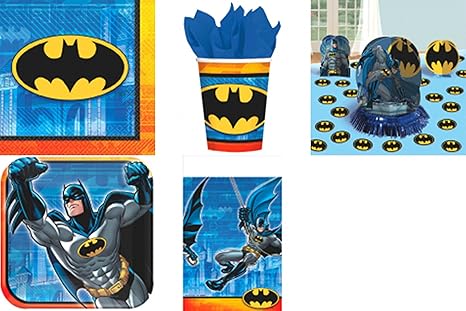 Amazon Com Batman Party Pack For 16 By Amscan Includes Desert