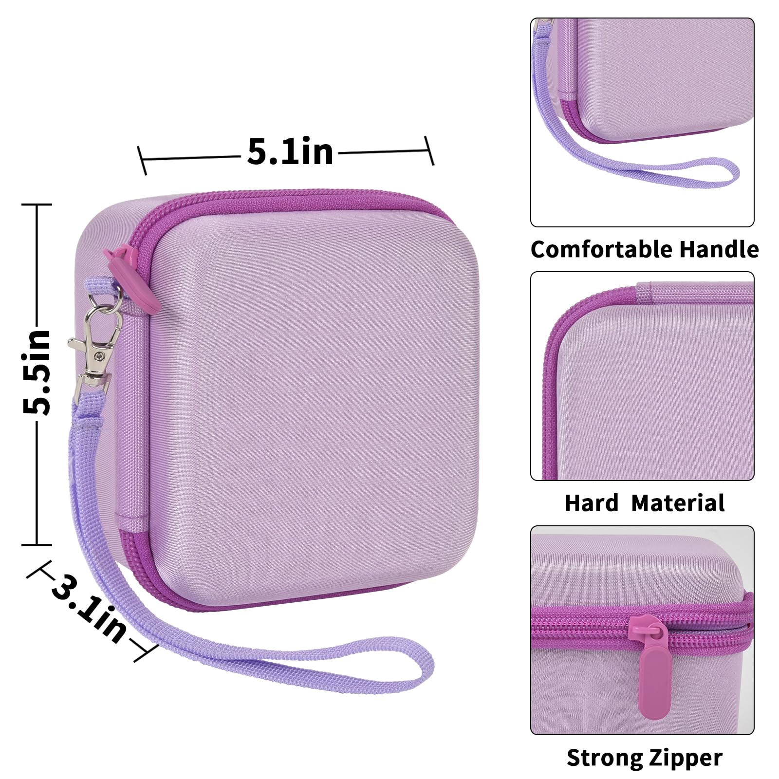 Kids Instant Print Camera Case Compatible with ESOXOFFORE for Dylanto for DUDUDRAGON for GKTZ for ETIKEZ for Dafotil for Careenoah for Aasonida Digital Video Prints Paper Bag (Box Only) Purple