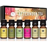 P&J Trading Fragrance Oil Afternoon Tea Set | Fig, White Tea, Green Tea, Sugar Cookies, Cucumber Melon, and Berries & Cream Candle Scents for Candle Making, Freshie Scent, Soap Making Supplies