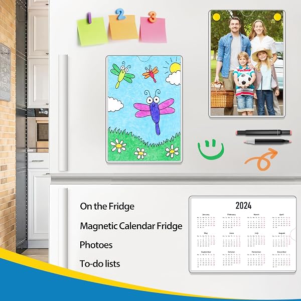 VAIIGO MAGNETIC SIGN HOLDER 11 X 17, 20 PACK RIGID MAGNETIC PAPER HOLDER POSTER DISPLAY FRAME, CLEAR PLASTIC DOCUMENT PROTECTORS WITH MAGNET & ADHESIVE, ADHESIVE FRAME FOR WALL DOOR FRIDGE WINDOW