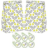 24 Pack Tennis Party Candy Favor Bags with Stickers, Tennis Goodie Gift Treat Bags Tennis Themed Birthday Party Supplies