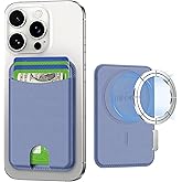 Miroddi for Magsafe Wallet, Magnetic Card Holder for iPhone 17/16/15/14/13/12 Series, Leather Magnet Phone Wallet Fit 4 Cards 3 Cash, Ultra-Thin, RFID Blocking, Lavender
