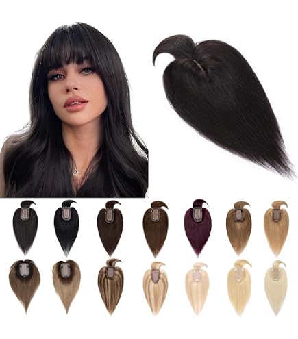 12 Inch Clip-In Hair Topper Wavy Synthetic Double Monofilament Base Top Wave 12 inch Monofilament Synthetic Hair Topper by Jon  main image 4