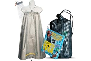Shower Toga - Wearable Shower Garment, Privacy RV & Camping Shower, Surf Poncho, Shower Tent, or Portable Changing Room