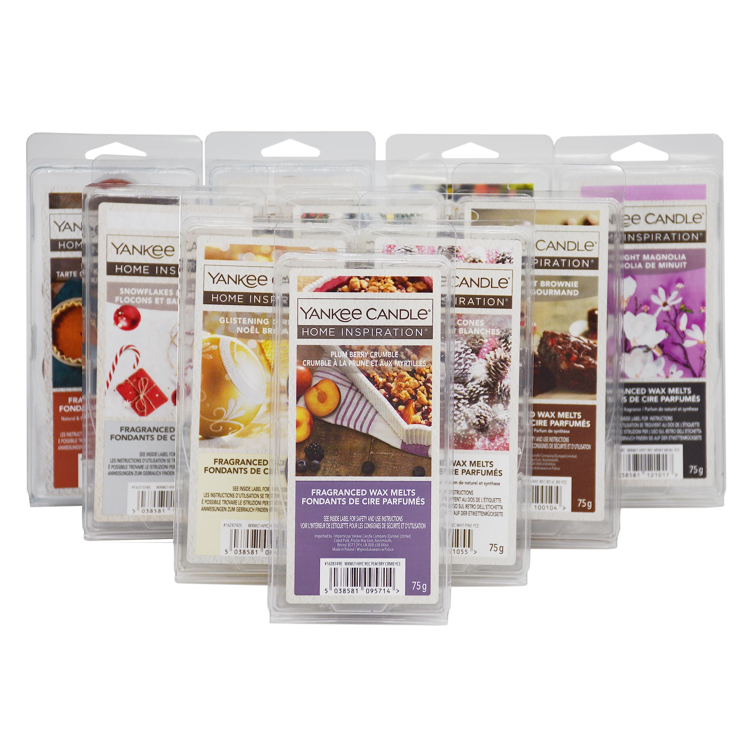 6 x Yankee Candle Fragranced Wax Melts Tarts 36 Cubes (6x75g) (Lucky Dip from Our Range of 50+ Fragrances)