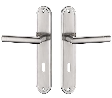 GARNITURA Ramona BB Langschildgarnitur Aus Edelstahl | Türbeschläge Mit Türgriff | Rostfreie Renovierungsgarnitur Für Zimmert