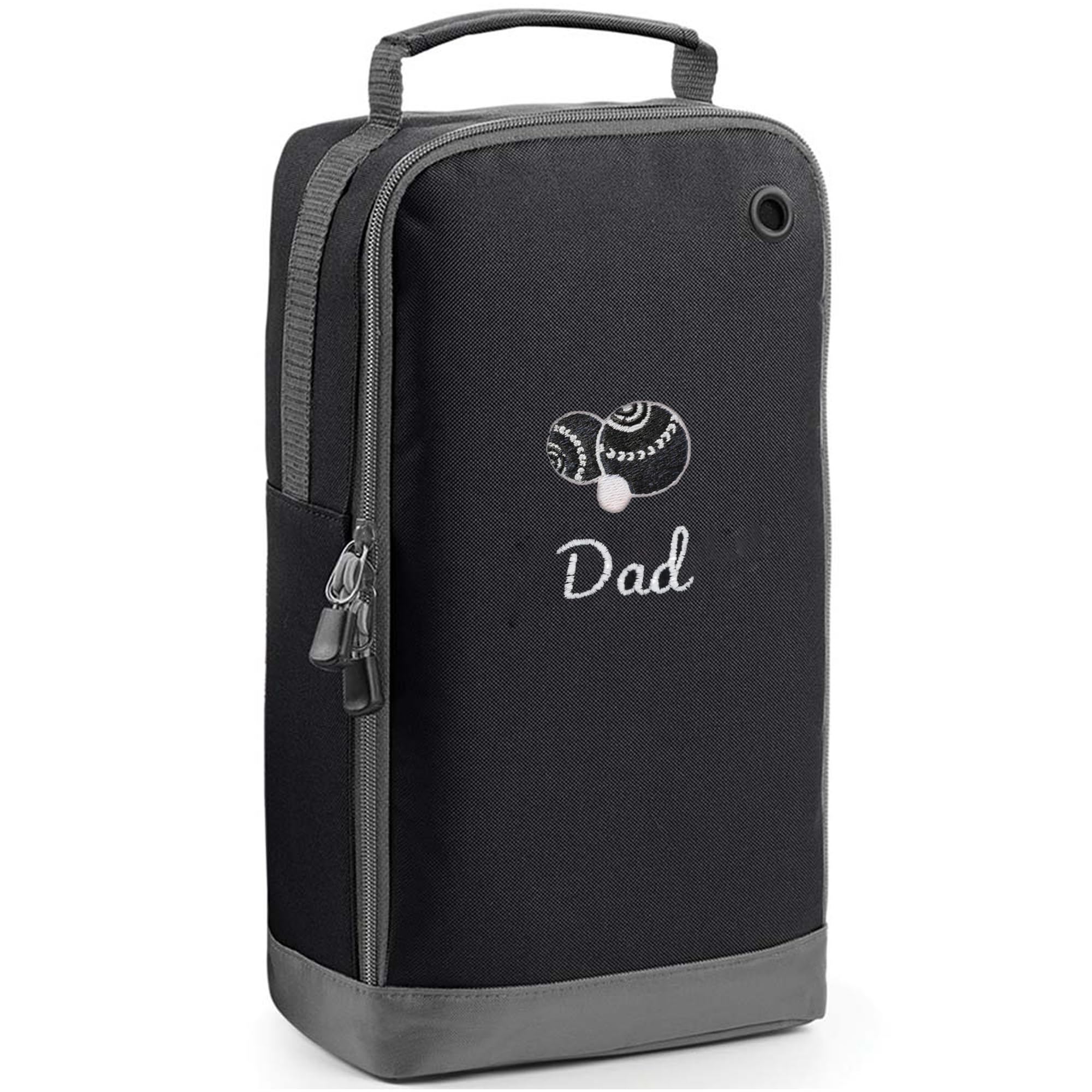 Always Looking Good Embroidered Black Lawn Bowls Shoe Bag for Dad Bowling Design Lawn Bowl Shoe Bag Gifts Shoe Bag with Dad Presents Bowl Personalised Bowling Bag Black Bag