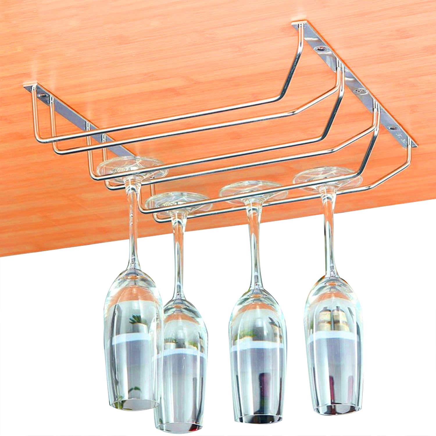 Medidas 34,5 x 32,5 x 6cm Soporte para Copas de Vino Estante para