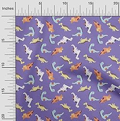 oneOone Cotton Poplin Violet Fabric Colorful