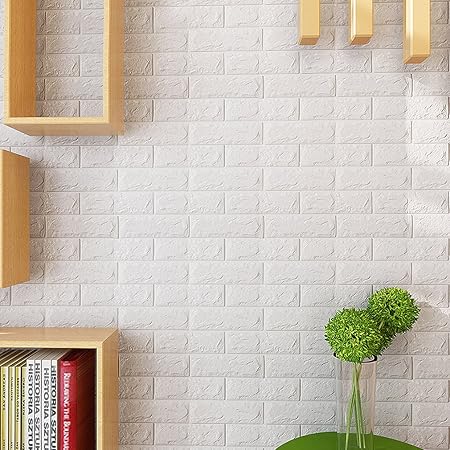 Kinlo 3d Carta Da Parati Autoadesiva Mattoni 77701cm Diy Wallpaper Brick Adesivi Più Wall Stickers Impermeabile Decorazione Da Muro Per Cucina Bagno