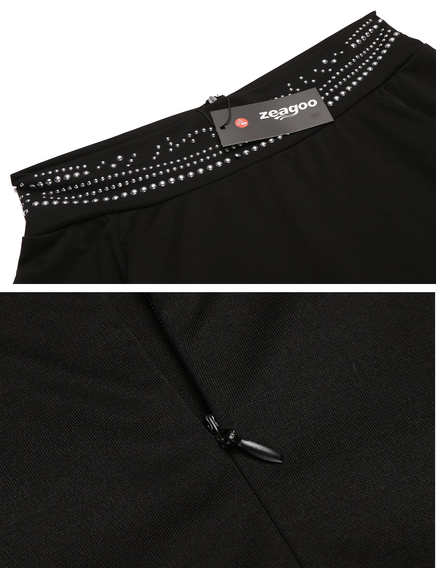 Zeagoo Women Sexy Short Sleeve Off Shoulder Little Black Party Pencil Dress