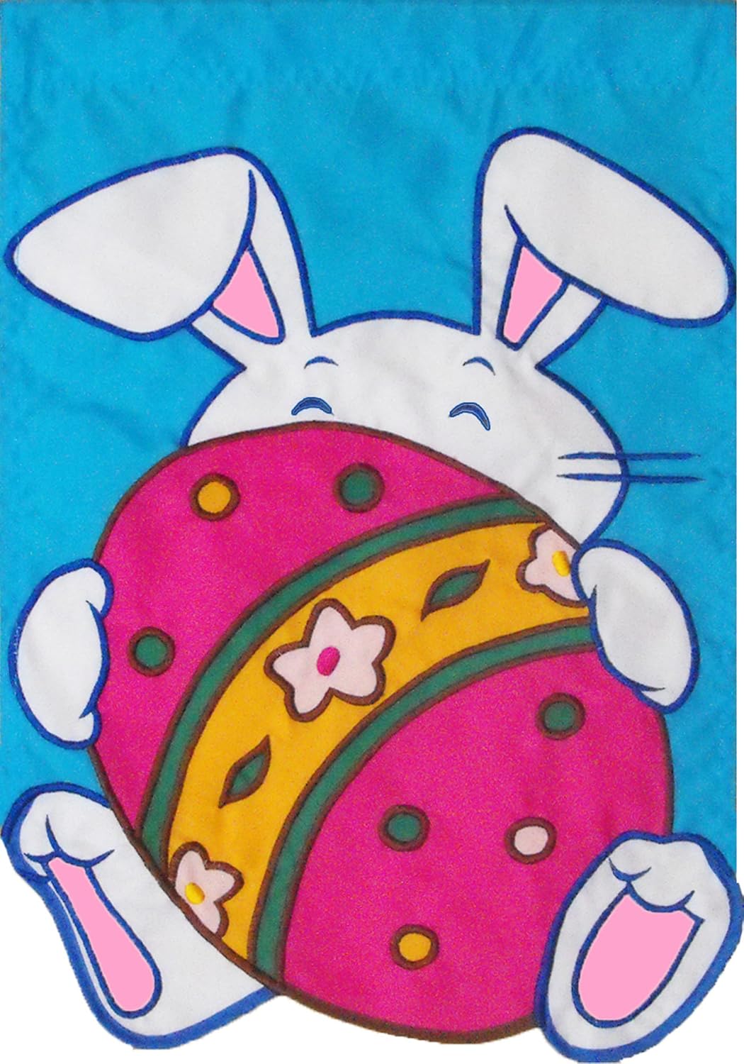 Decorative Flag Large Decorative Easter Flag Hiding Bunny Outdoor
