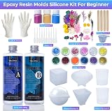 VidaRosa Epoxy Resin Kit for Beginners with Molds Dried Flowers 600ml view 2