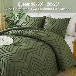 Litanika Dark Olive Green Queen Size Comforter