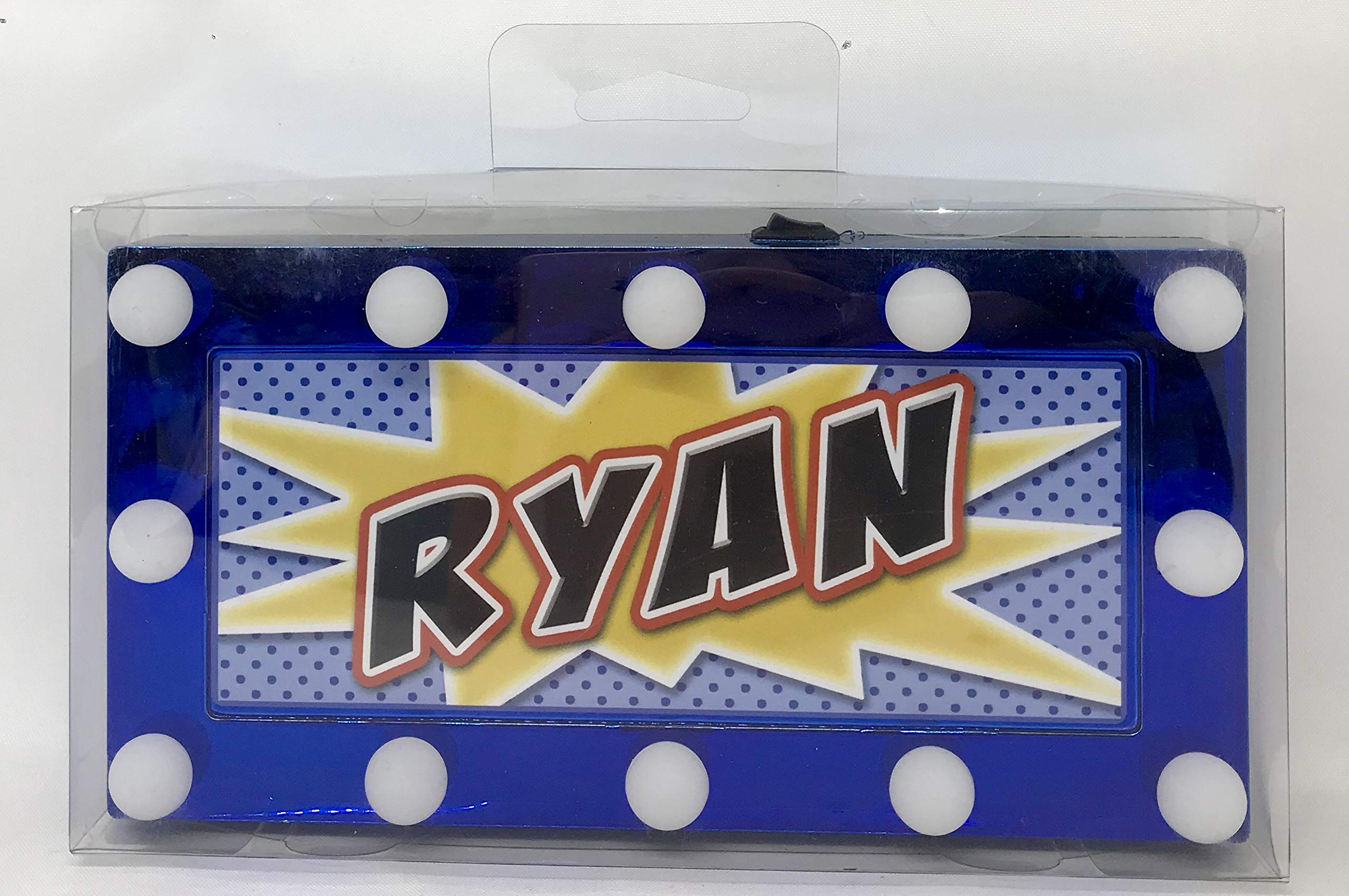 Ryan Children's LED Personalised Name in Lights Room Sign