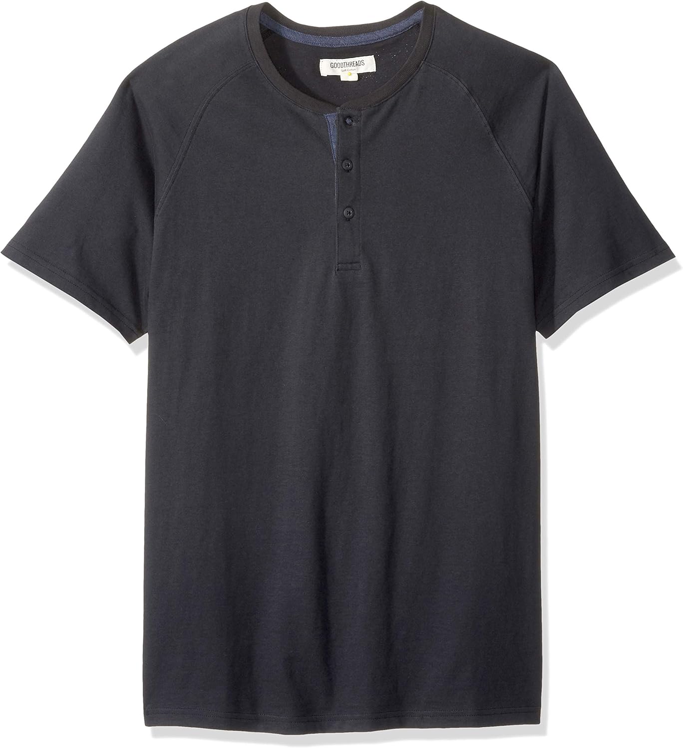  Brand - Goodthreads Men's Short-Sleeve Sueded Jersey Henley: Clothing