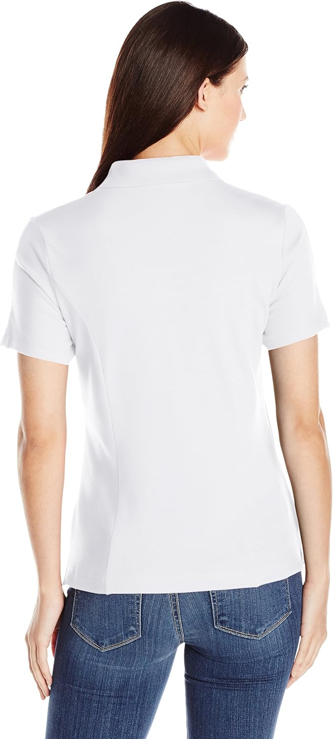 Riders by Lee Indigo Women's Short Sleeve Polo Shirt at  Women’s Clothing store
