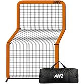 MR Professional Baseball Pitching Screen, Baseball Softball Portable Batting Screen, Protective Pitcher Safety Net