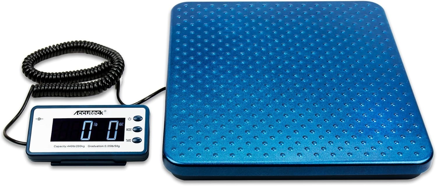 Accuteck 440lb Heavy Duty Digital Metal Industry Shipping Postal scale (ACB440), Assorted Colors : Office Products