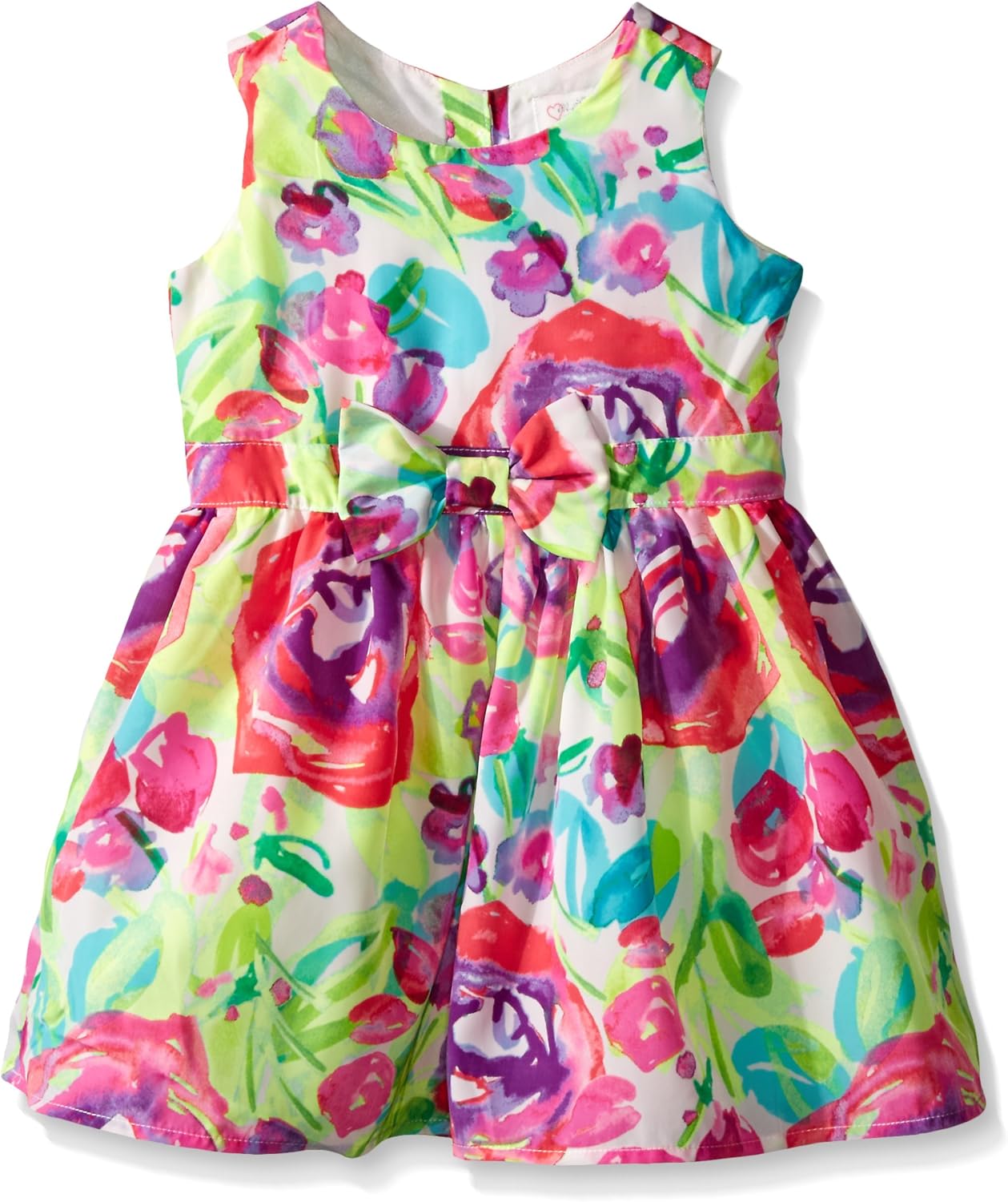 The Children's Place Little Girls' Floral Bow Dress Clothing