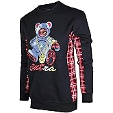 SCREENSHOT APPLIQUE F11966 Premium Fleece Streetwear Chenille EMB Crew Neck Sweatshirt - Classic Fit