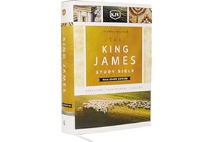 The King James Study Bible, Full-Color Edition, Cloth-bound Hardcover, Red Letter: KJV Holy Bible
