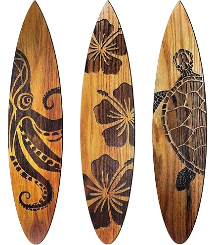 Amazon.com: Yousoontic 3 Pcs Surfboard Wall Decor 23.6